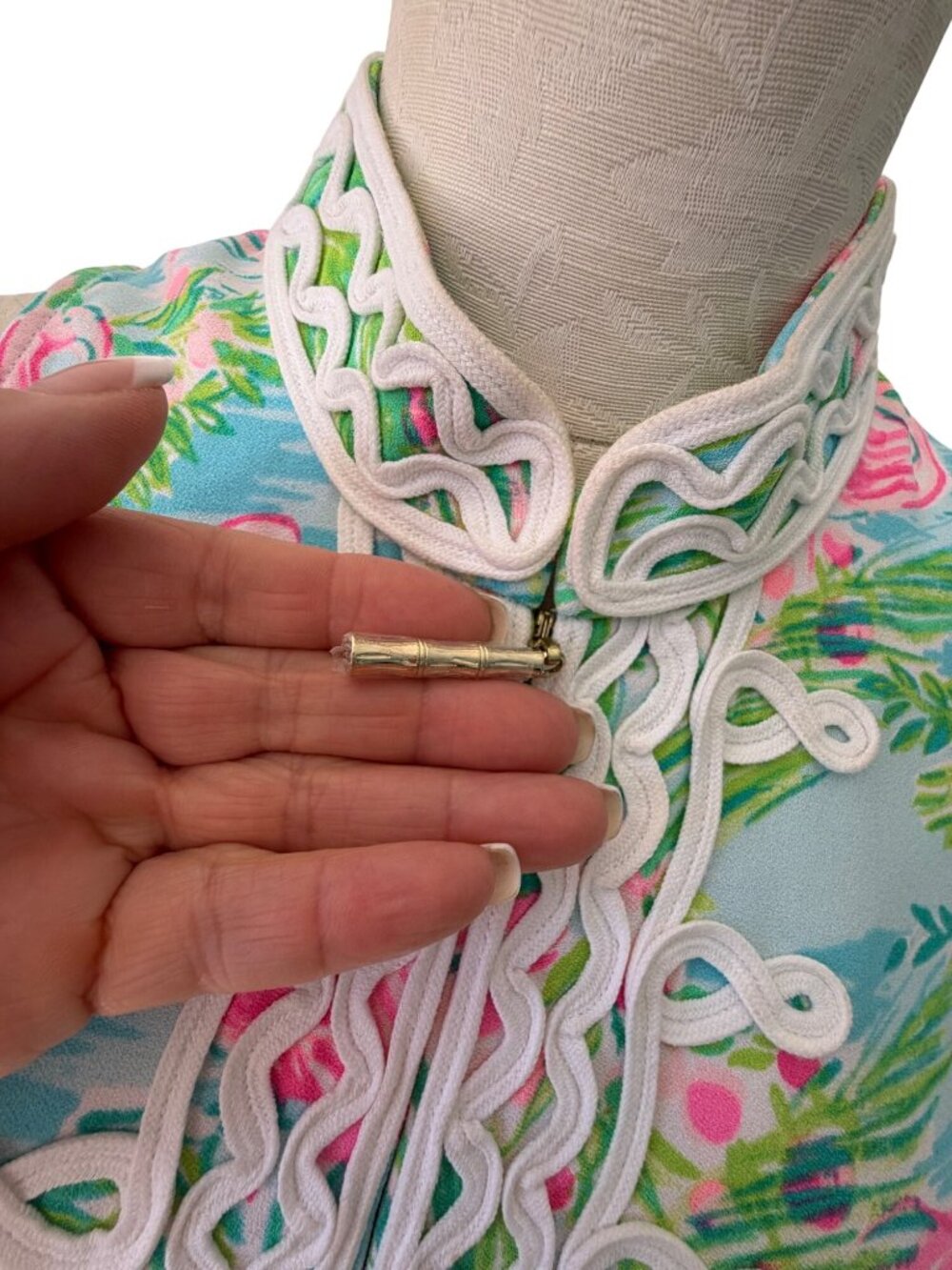 Lilly Pulitzer Jane Womens Shift Dress Size 4 Polyester Collar Multicolor Casual - Picture 12 of 12